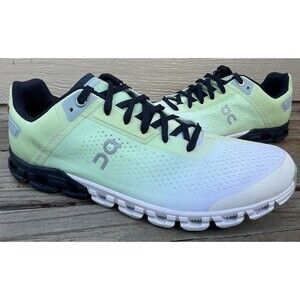 On Running Cloudflow Men's 9 Running Shoes Meadow White
